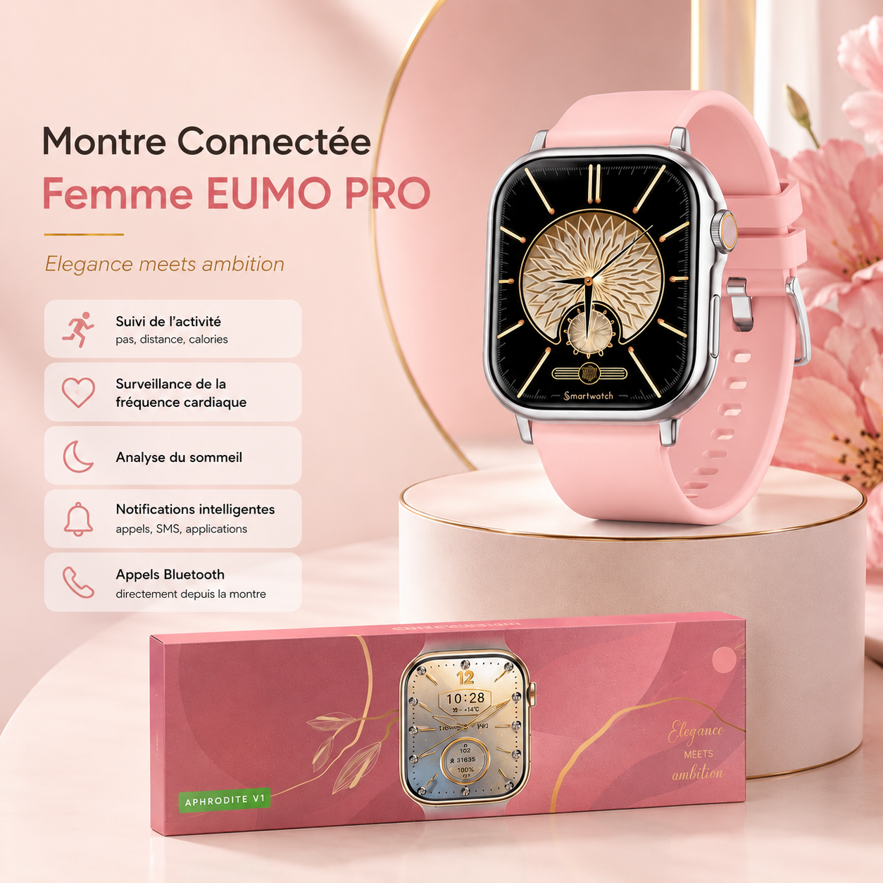 Montre Connectée Femme EUMO PRO