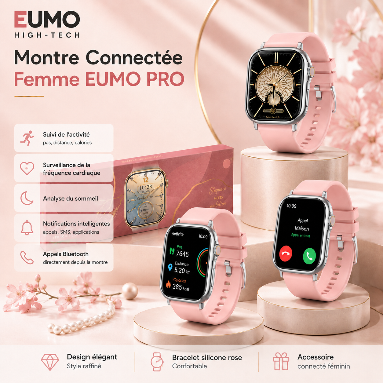 Montre Connectée Femme EUMO PRO