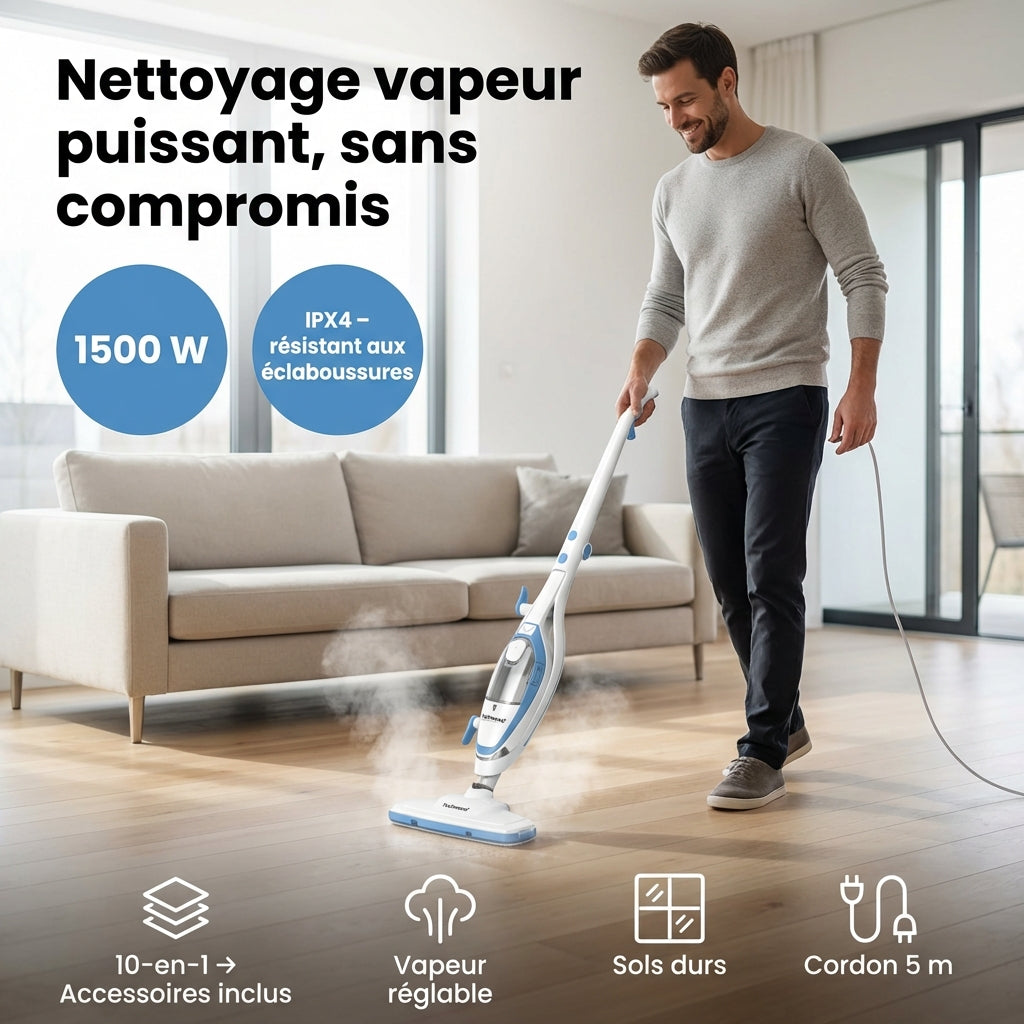 Balai Vapeur - Max 10 en 1
