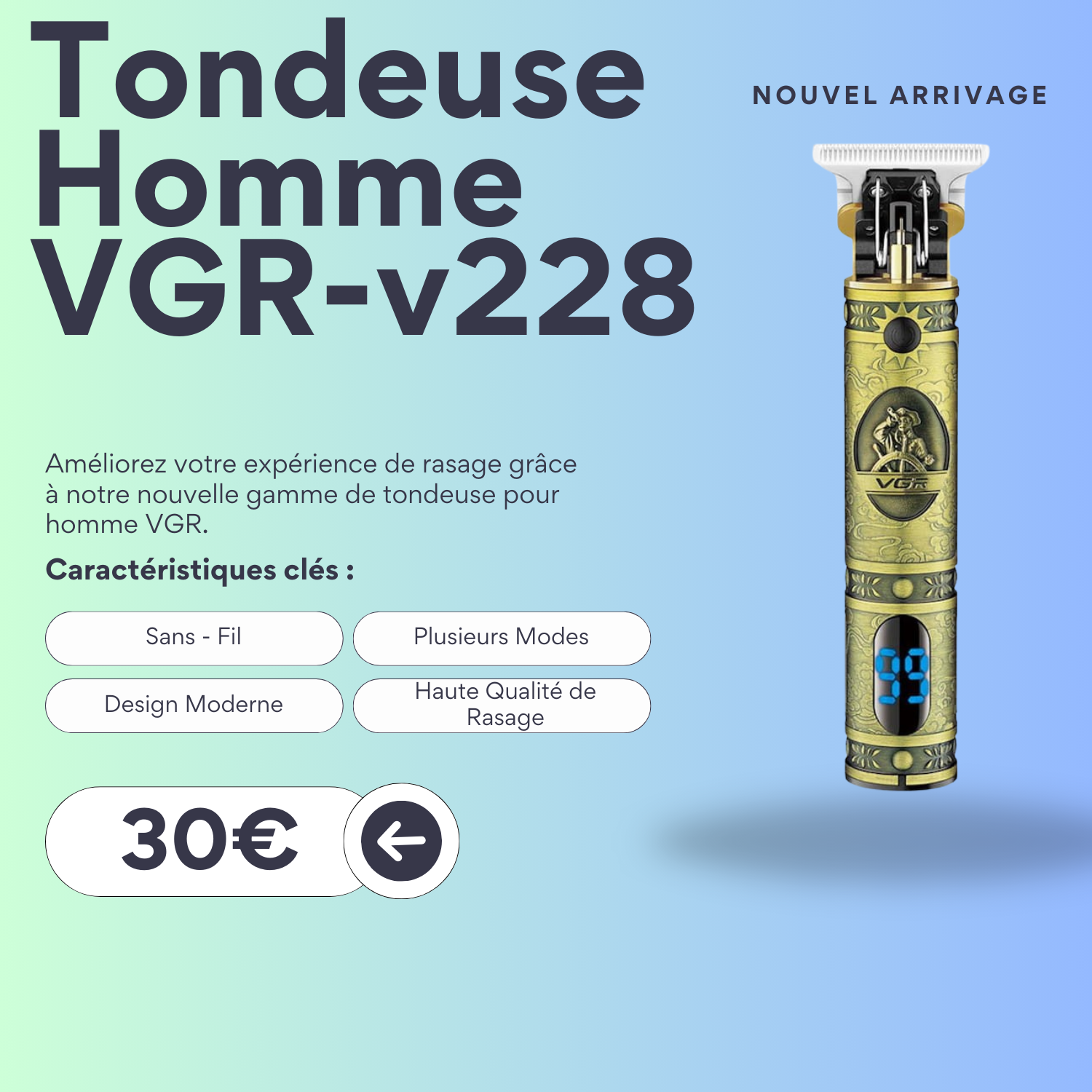 Tondeuse Homme - VGR V-228