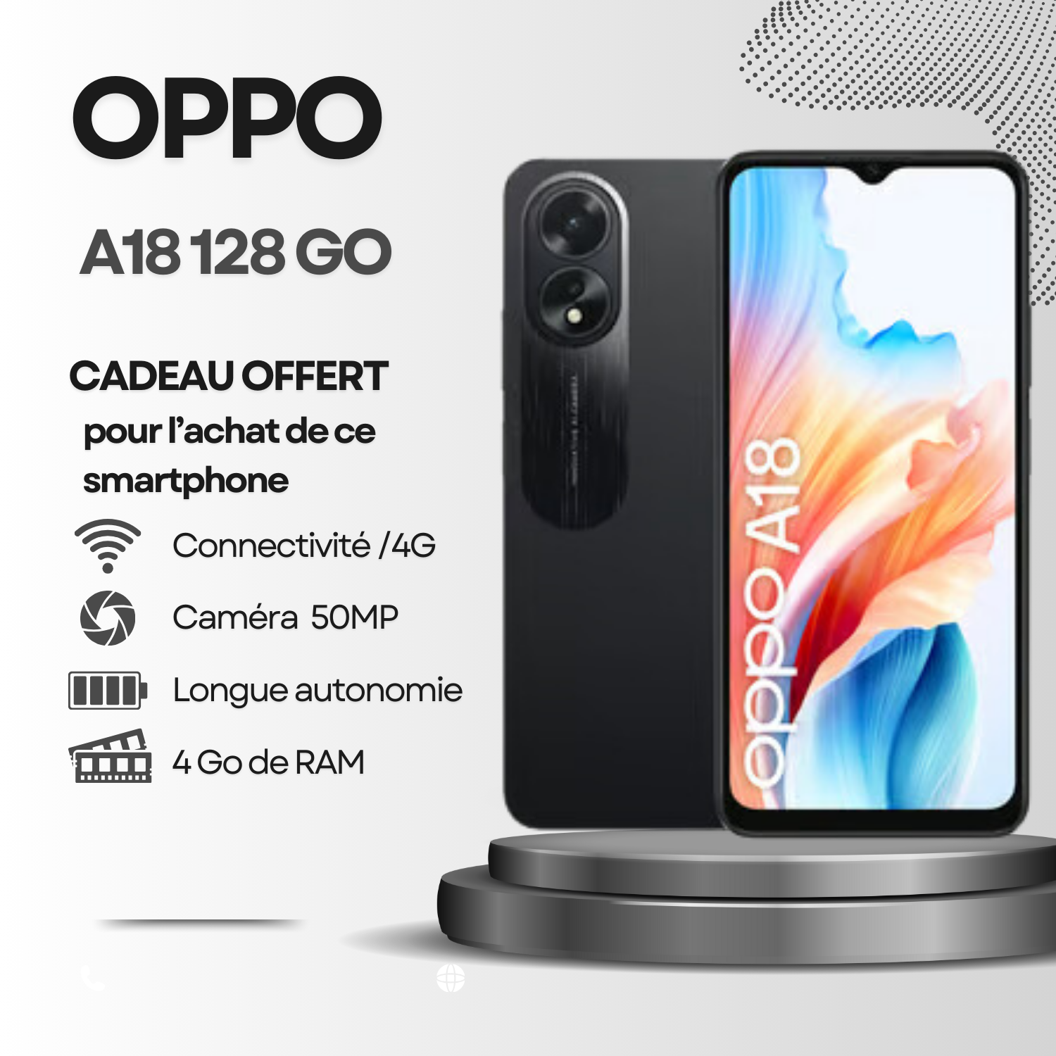 OPPO A18 - 128 Go