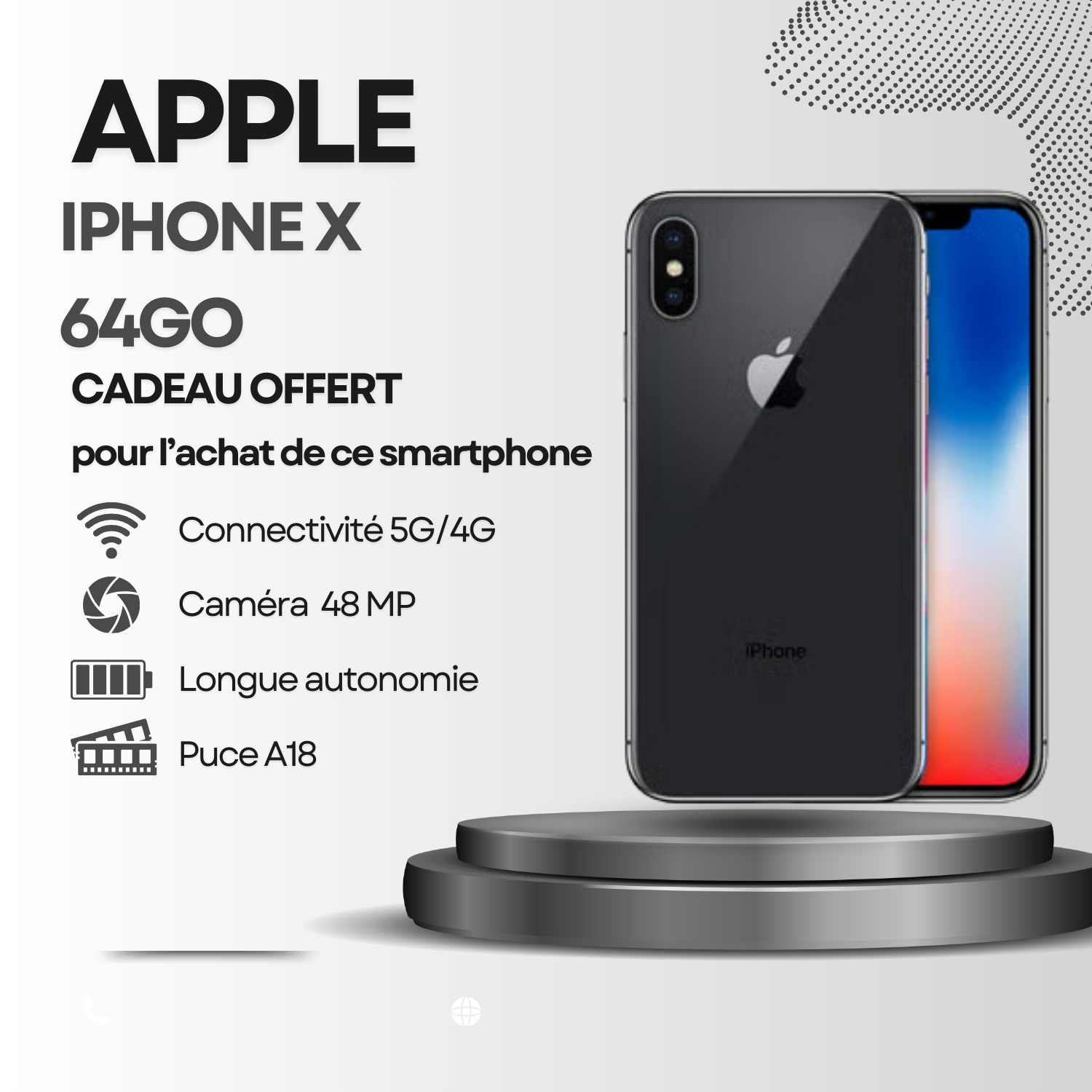 APPLE Iphone X 64 Go