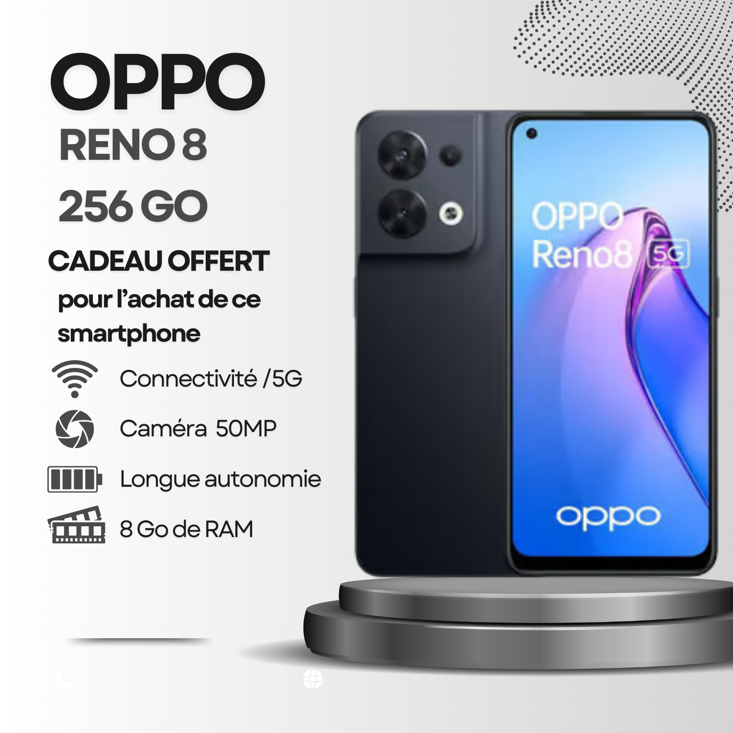 OPPO Reno 8 - 256 Go