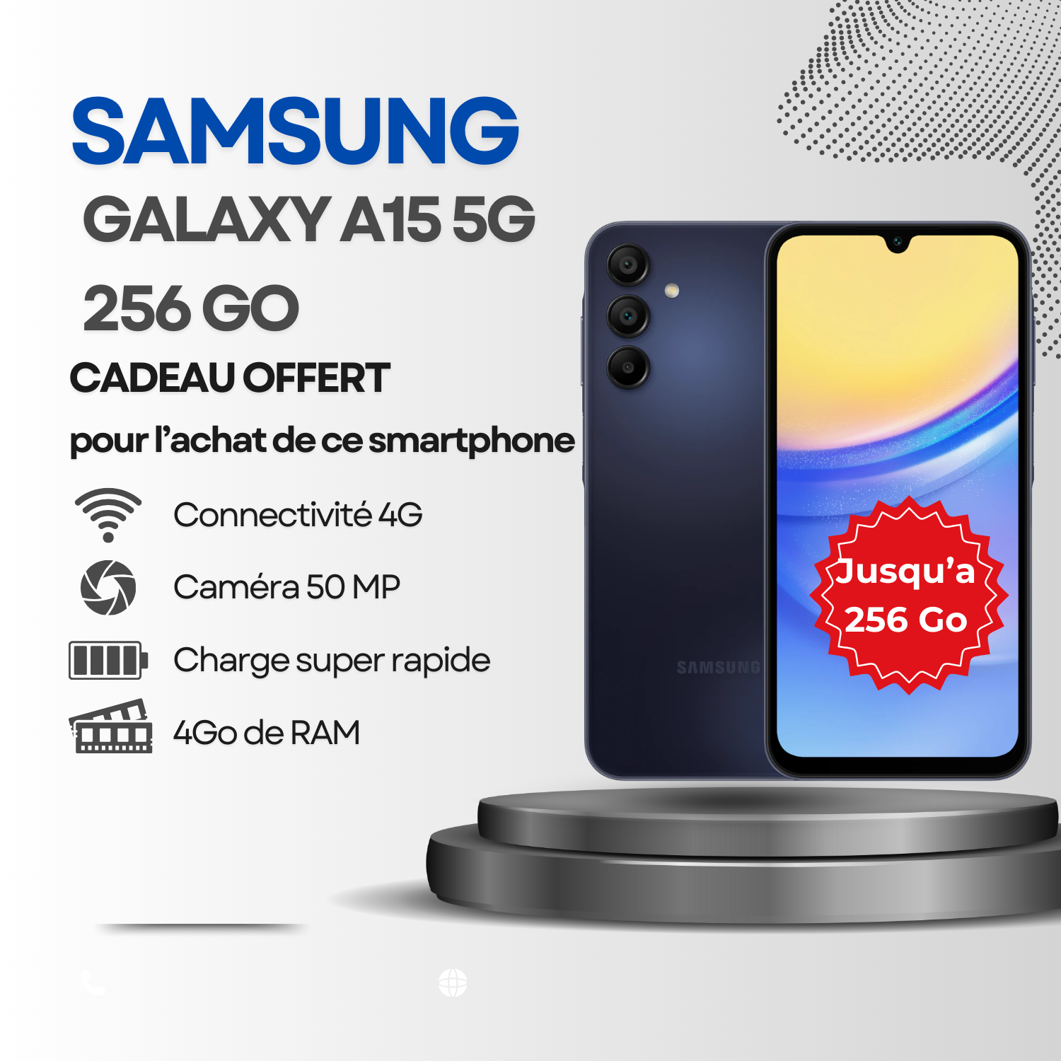 SAMSUNG Galaxy A15 5G 256 Go